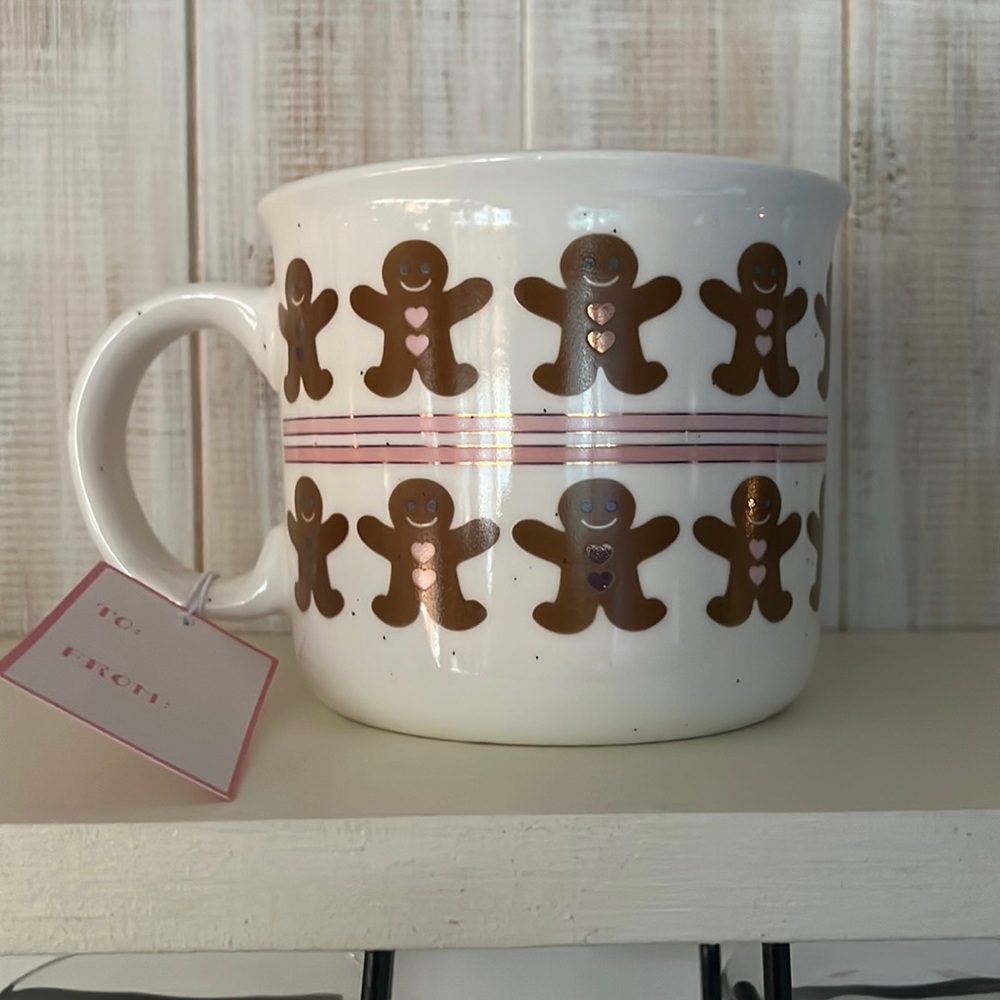 NEW Peppermint & Pine Pink Gingerbread Mug! New for 2023!‎ Multiple gingerbread
